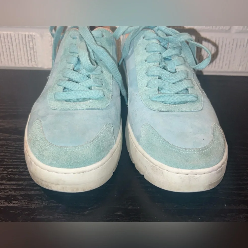 VIONIC Teal Suede Platform Sneaker